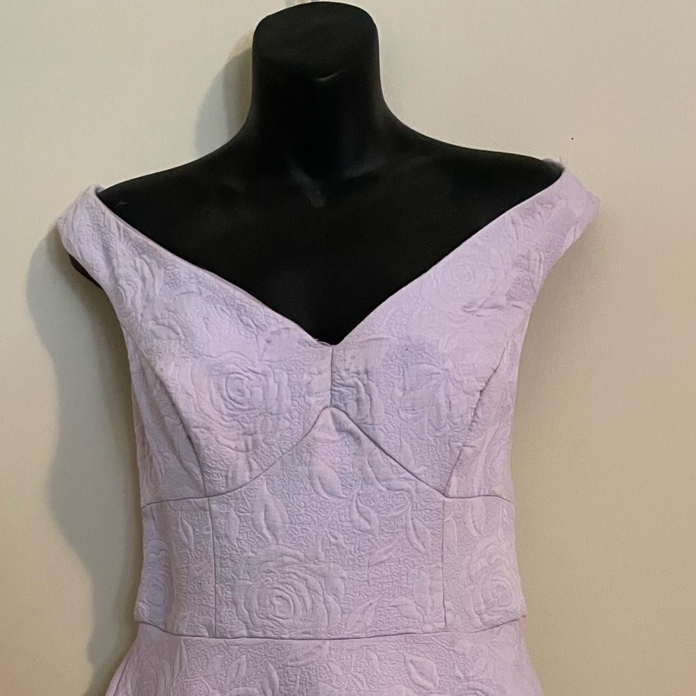 Lilac Off- the Shoulder Dress